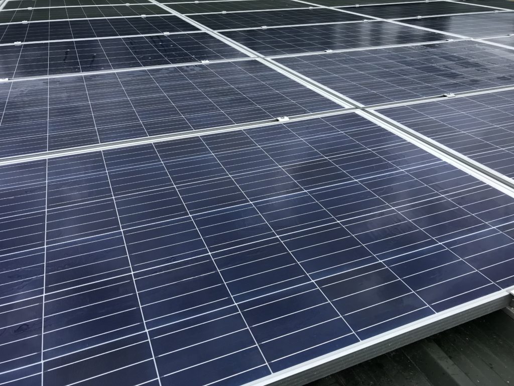 Window Cleaner in Shrewsbury, image of AG Window Cleaning - Solar panel cleaning - after picture