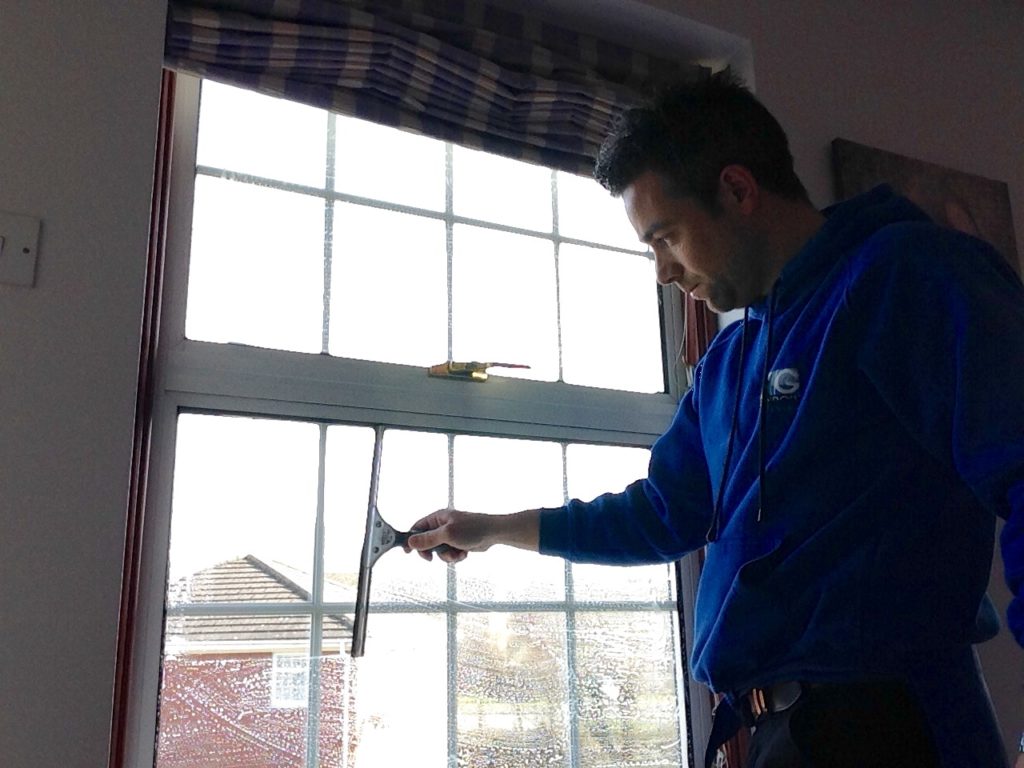 Window Cleaner in Shrewsbury, image of AG Window Cleaning - Traditional internal window cleaning services