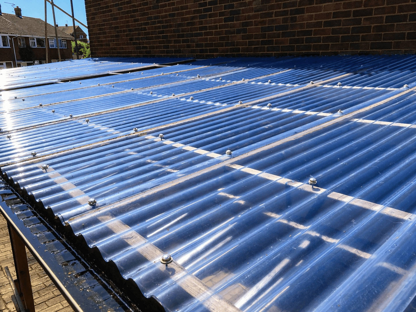AG Window Cleaning Shrewsbury Car Port Roof After