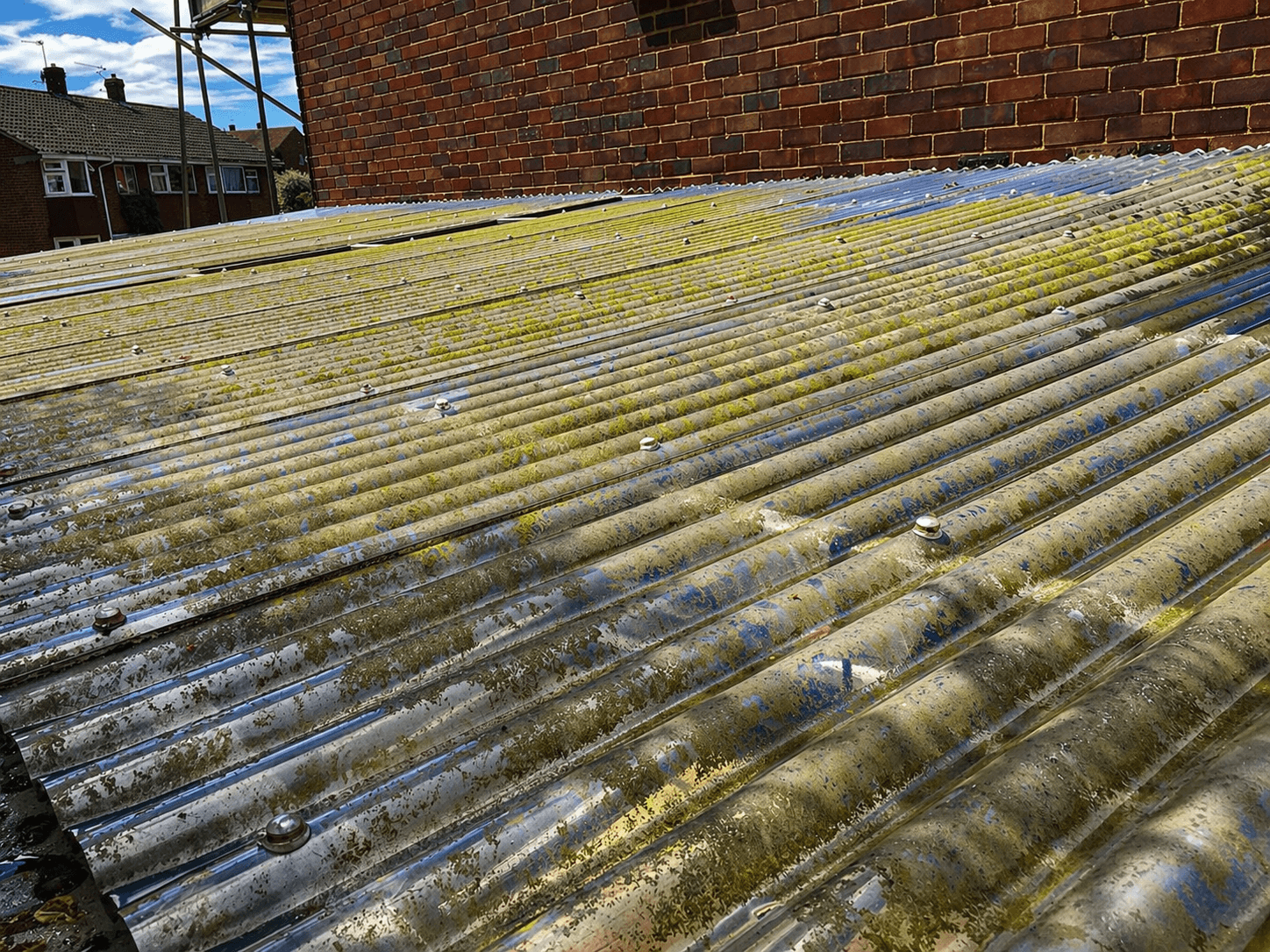 AG Window Cleaning Shrewsbury Car Port Roof Before