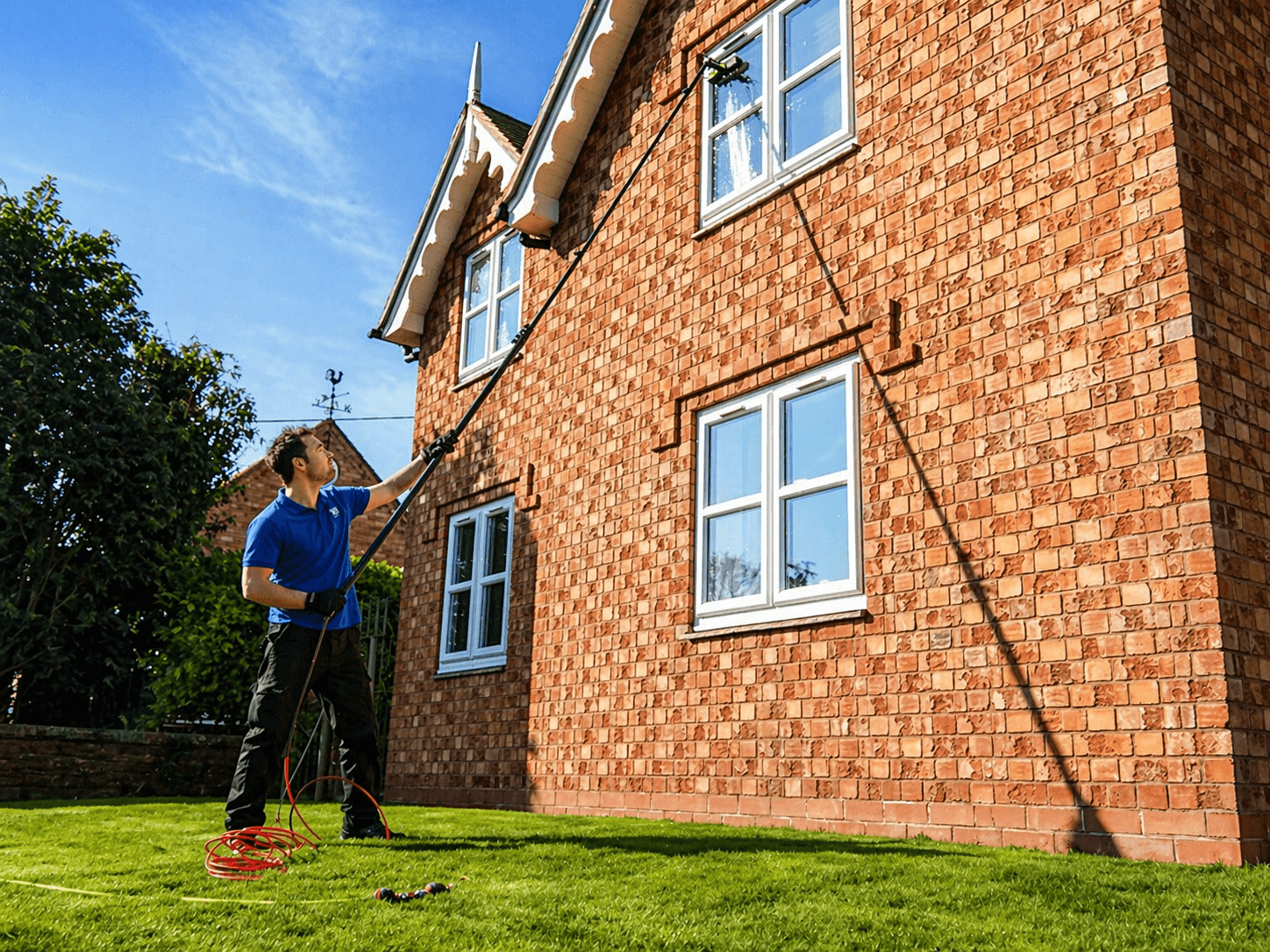 residential window cleaning in Shrewsbury image by AG Window Cleaning