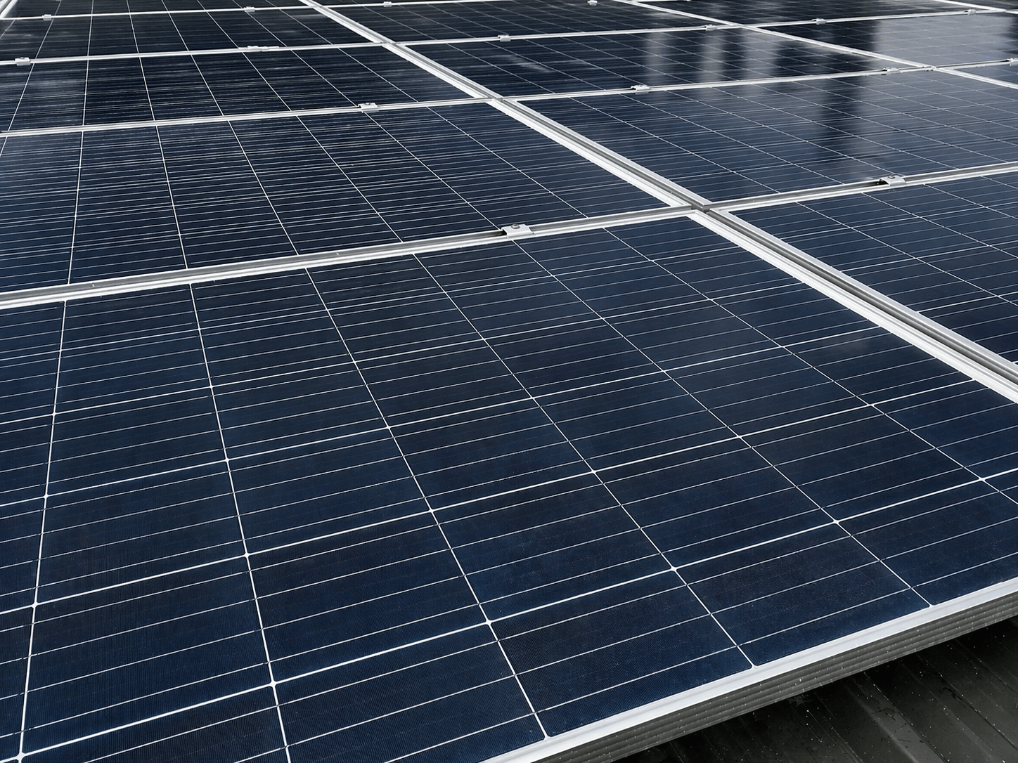 solar panel cleaning after image by AG Window Cleaning