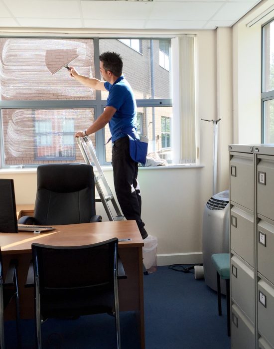 Window Cleaner in Shrewsbury, image of AG Window Cleaning - Internal Commercial office cleaning services